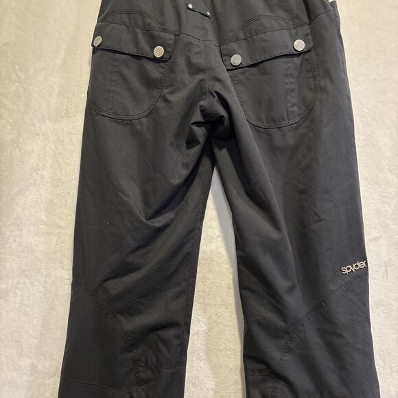 Spyder Bombshell Ski Pants Women's Size 8 Black Winter Sample Snowboard Pants - Picture 11 of 16